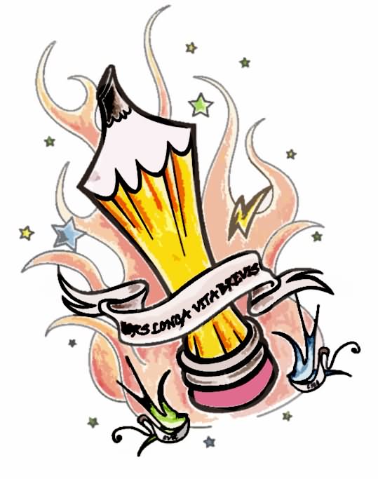 539x683 Amazing Pencil Tattoo Designs