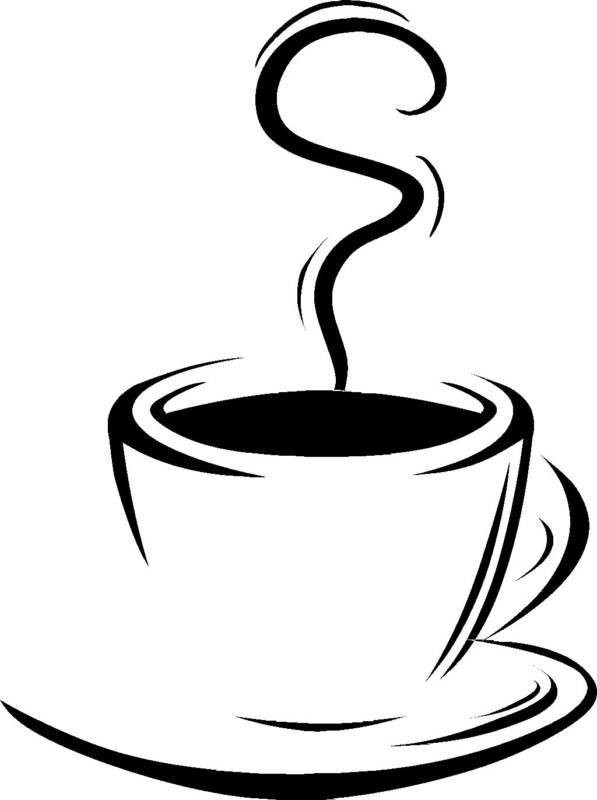 597x800 How To Draw A Coffee Cup Drawn Mug Line Drawing Pencil