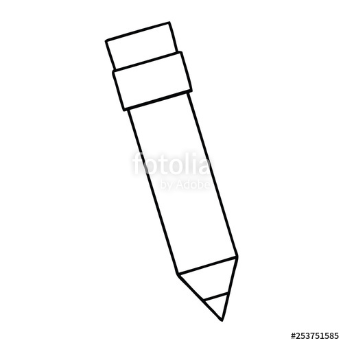 500x500 Quirky Line Drawing Cartoon Pencil Stock Image And Royalty Free