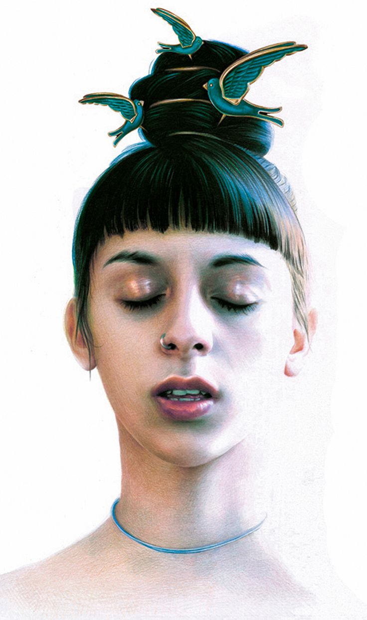 736x1244 erica rose levine, colored pencil {contemporary figurative realism