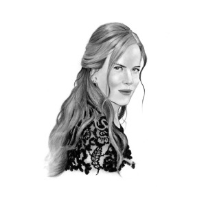 300x300 Pencil Portrait Of Nicole Kidman Drawing