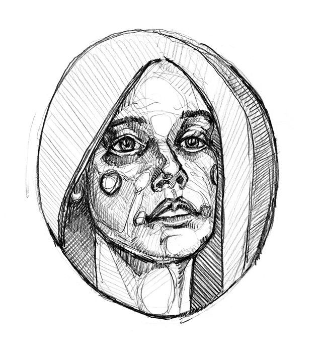 640x711 Pencil Portrait Work! Really Happy With How This Turned Out