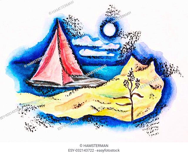 640x527 Pencil And Aquarel Stock Photos And Images Age Fotostock