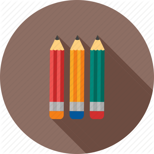 512x512 Art, Colorful, Colour, Drawing, Pencil, Sharp, Write Icon