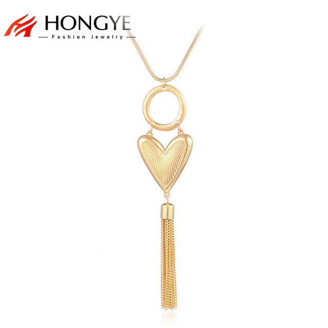 640x640 hongye vintage long statement necklace drawing goldsilver plated