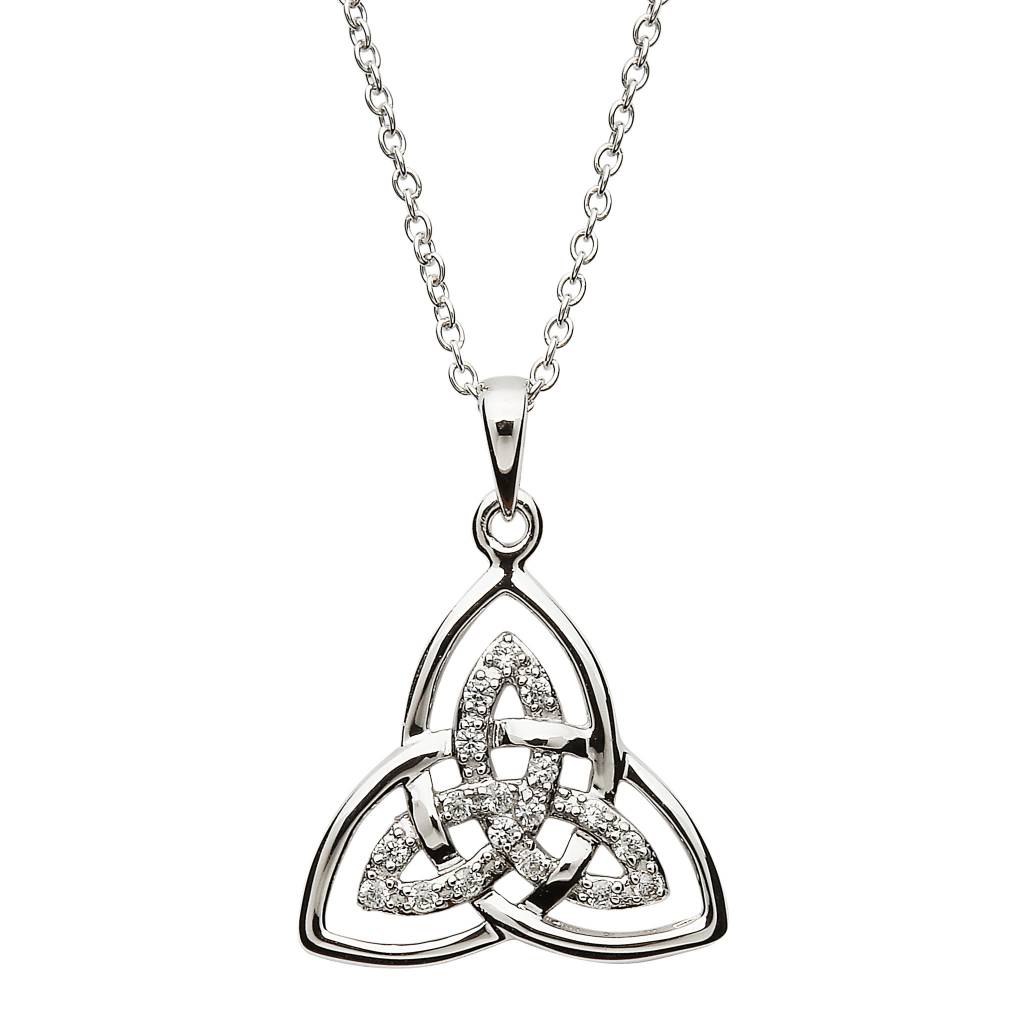 1024x1024 Pendant Ss Cz Double Trinity