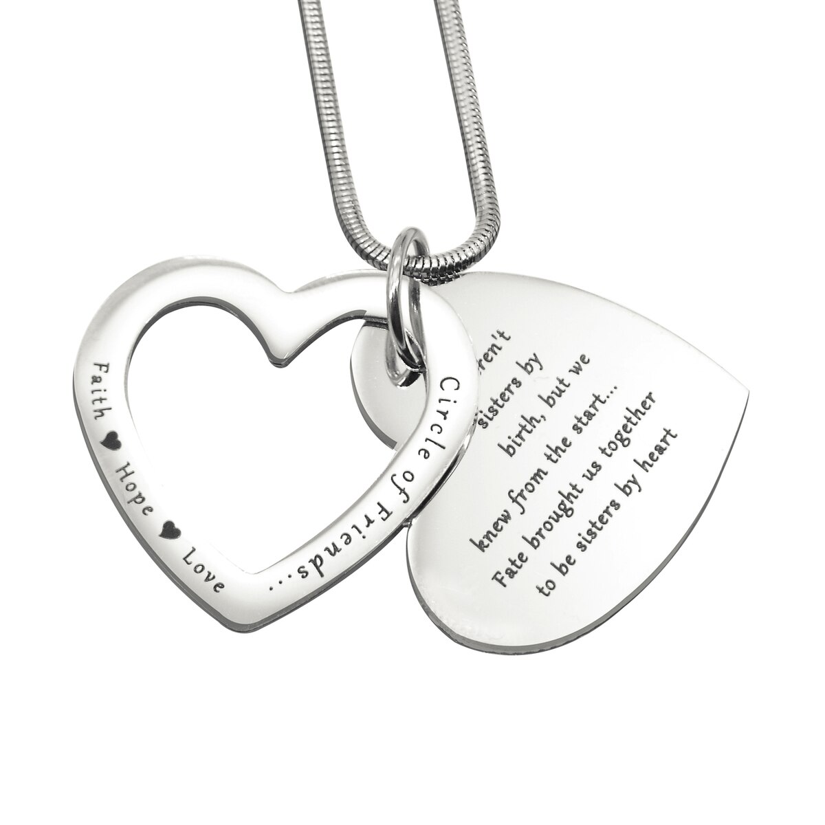 1200x1200 Personalised Jewellery Love Forever Necklace Silver Belle Fever