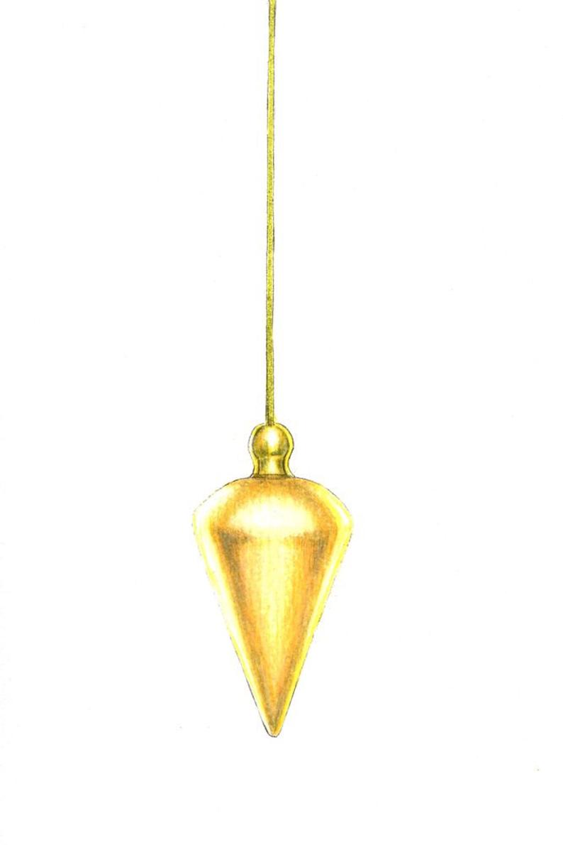 794x1190 gold pendulum art print of a drawing available or etsy