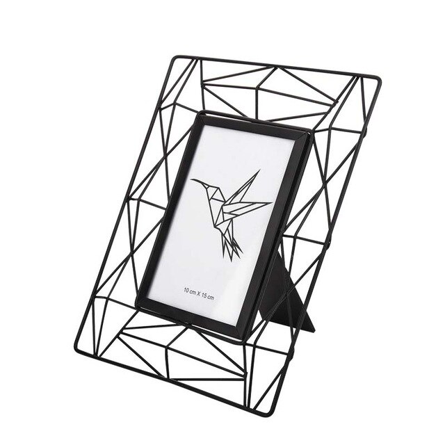 640x640 pendulum photo frame creative hollowed iron skeleton desktop baby