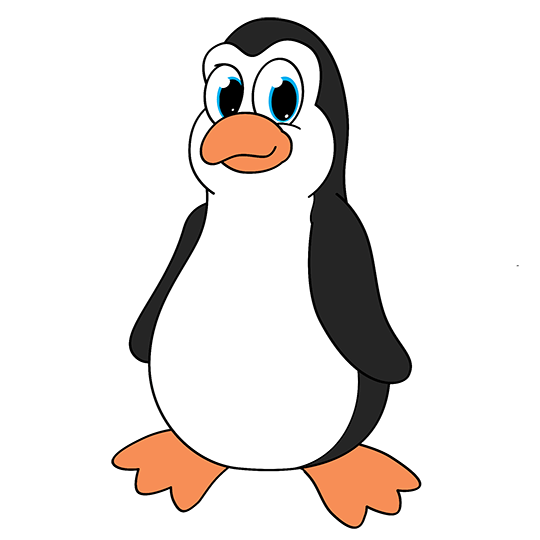 540x540 Draw A Cartoon Penguin How To Free Gif
