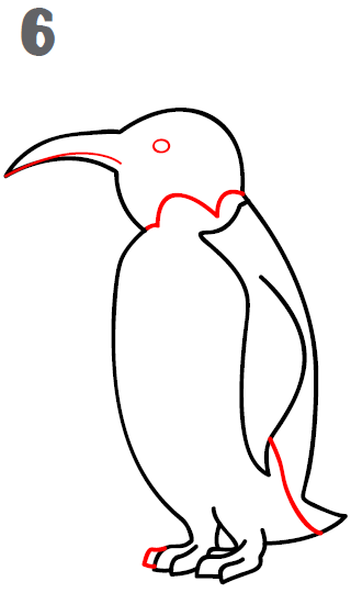 320x540 How To Draw A Penguin
