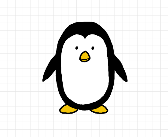 550x450 How To Draw A Penguin For Preschool Kids Step
