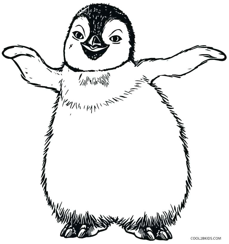 768x821 penguin colouring pictures penguin coloring pages cute penguin