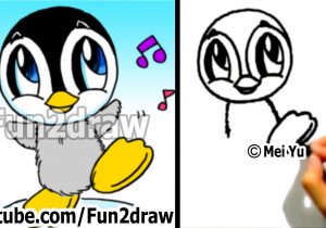 300x210 Penguin How To Draw Cute Animals Step