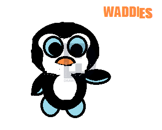 325x262 Waddles The Cute Beanie Baby Penguin Drawing