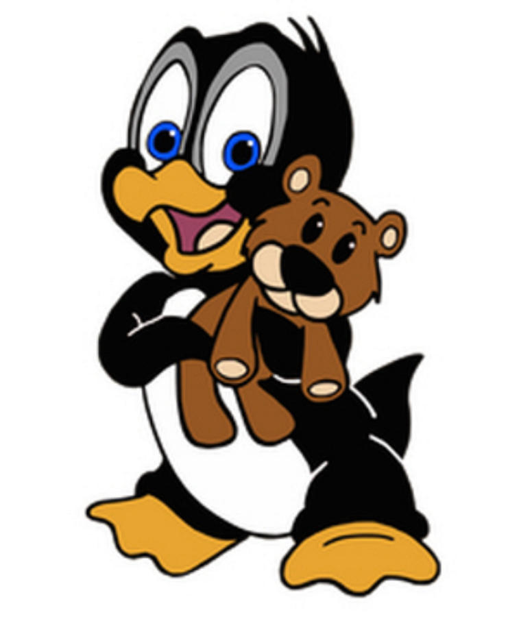 757x900 Baby Penguin Drawing