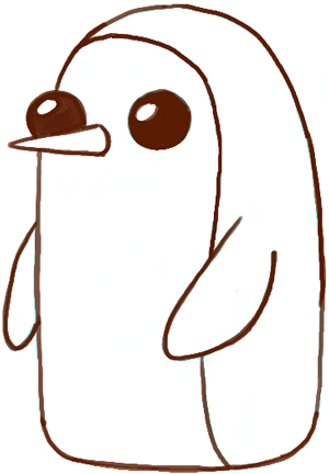 300x432 How To Draw Gunter From Adventure Time With Easy Tutorial