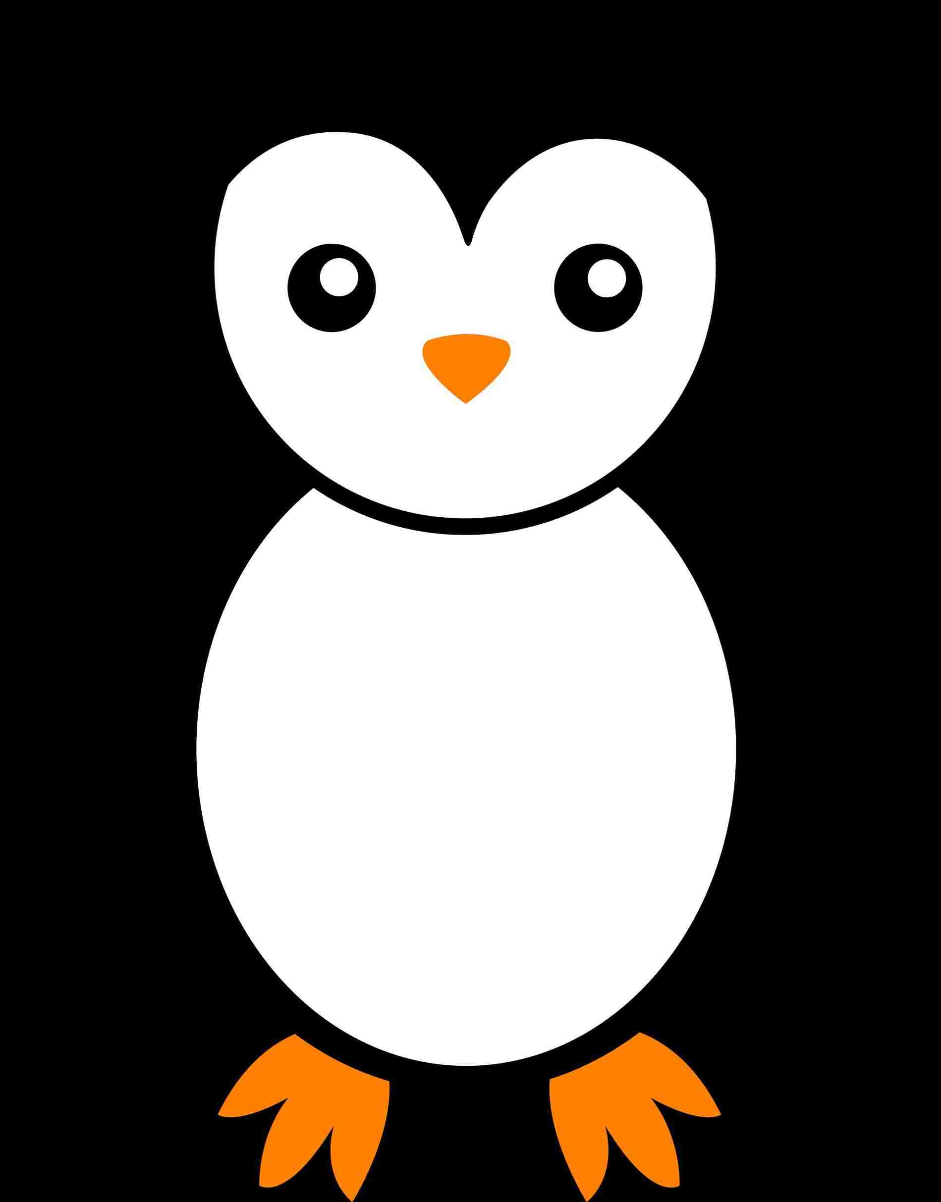 1899x2426 How Penguin Drawings Easy To Draw A With Santa Hat