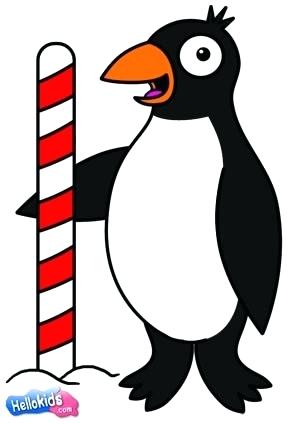 300x424 How To Draw A Penguin Step