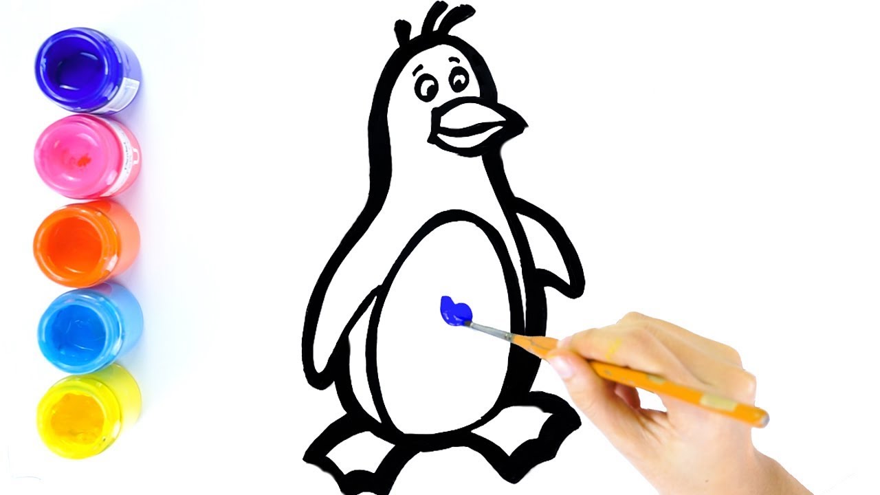 Penguin Drawing For Kids | Free download on ClipArtMag