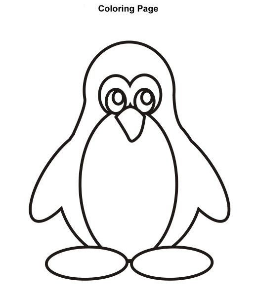 520x600 Penguin Coloring Book Free Printable Penguin Coloring Pages