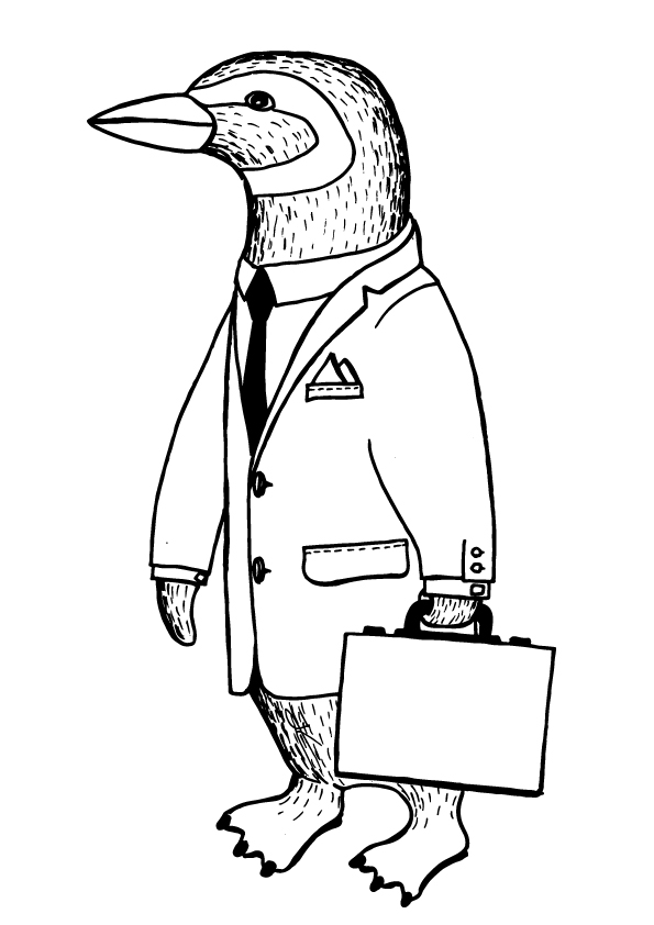 595x842 Magellan Penguin Drawing Jonas Claesson