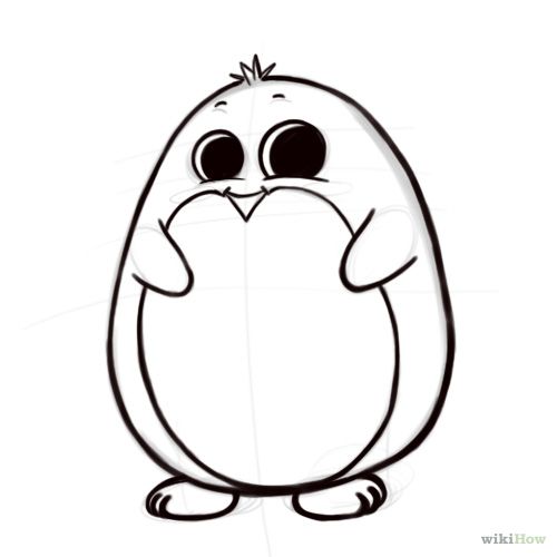 500x500 Project Penguin Outline, Penguin