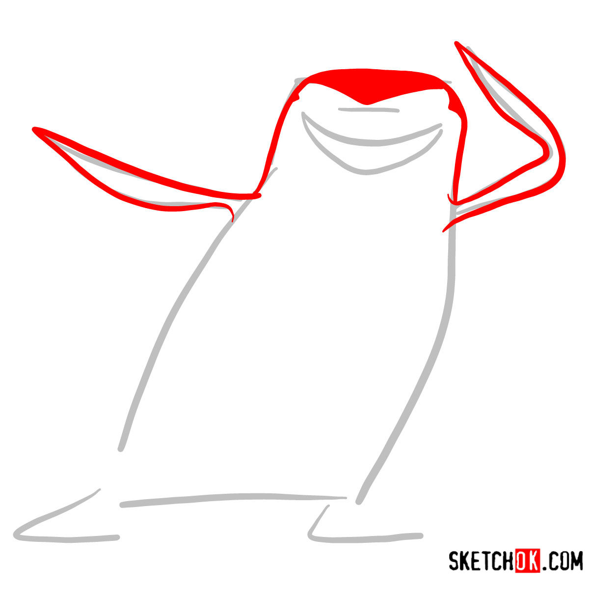 1200x1200 How To Draw Skipper Madagascar