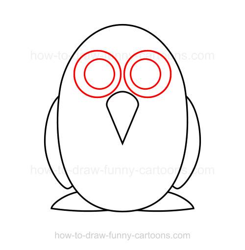 500x510 How To Draw A Penguin