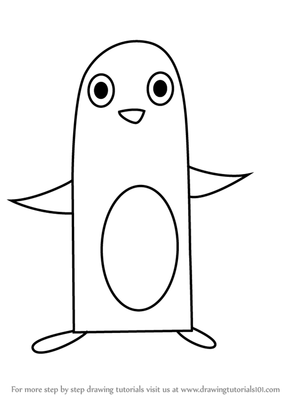 567x800 Learn How To Draw A Penguin Using Number
