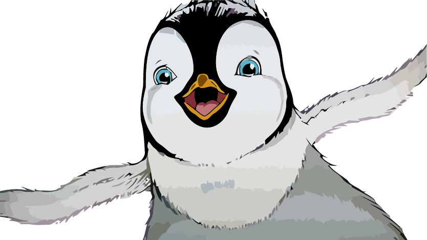 834x469 Happy Feet Very Cute Face Penguin Clipart Png