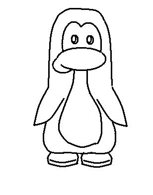 308x393 How To Draw Penguins Step