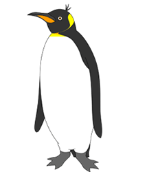 214x250 Cartoon Penguins Step