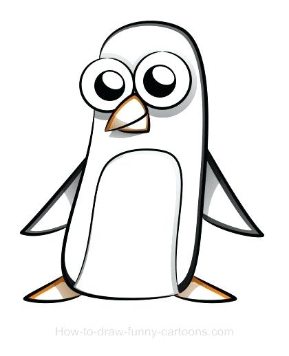 420x518 Simple Penguin Drawing Simple Penguin Line Drawing