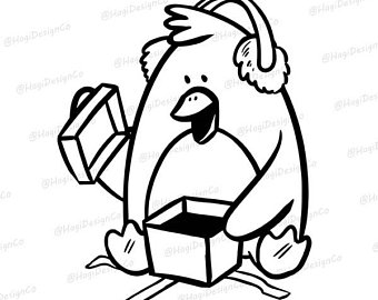 340x270 Penguin Outlines Etsy