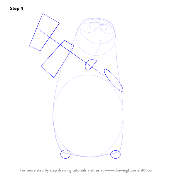 586x596 Learn How To Draw Rico From The Penguins Of Madagascar