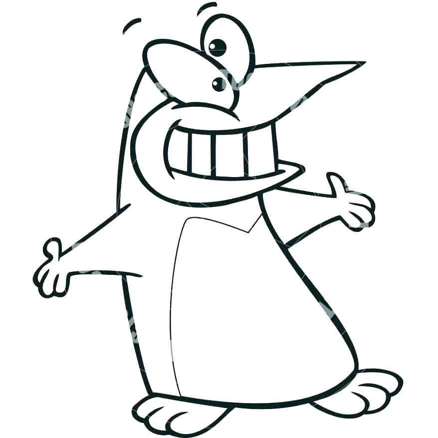 878x878 Penguins To Color Club Penguin Coloring Pages Print Pin Drawn