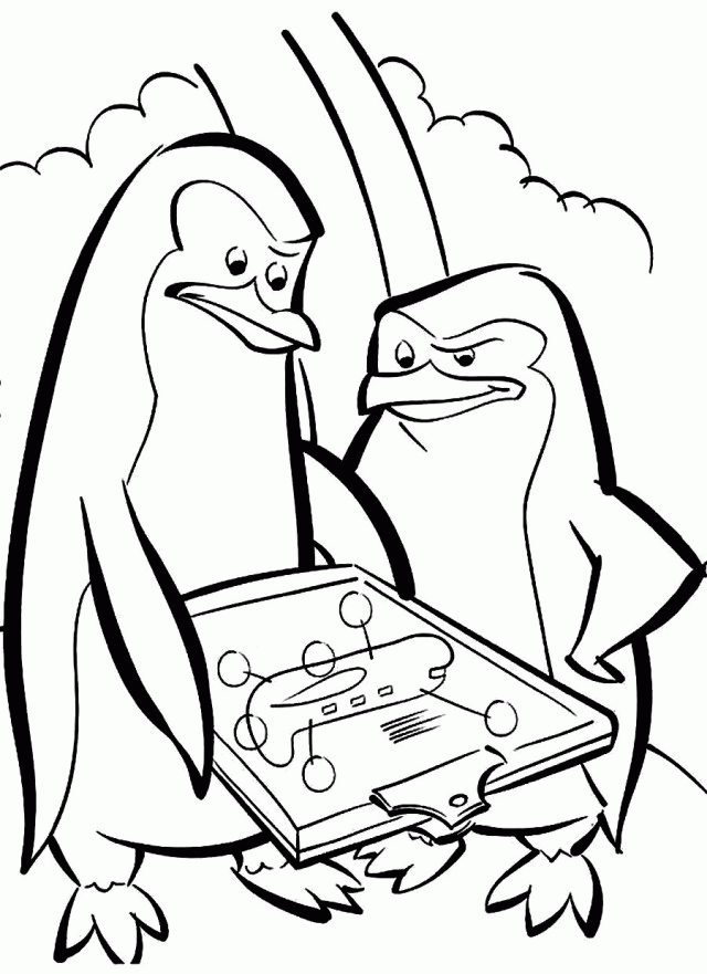 640x881 Download The Penguins Drawing Concept Of A Plane Madagascar