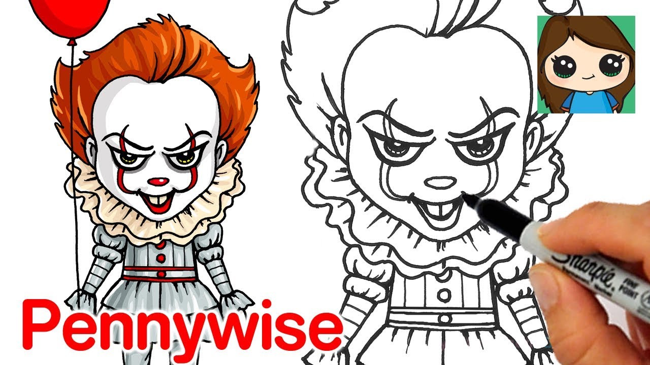 1280x720 How To Draw Pennywise The Clown It Movie