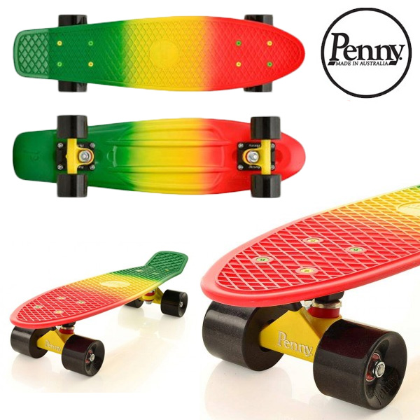 600x600 Original Penny Board Rasta Fade