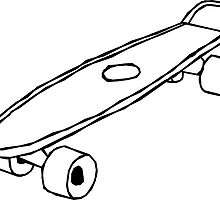 220x200 Penny Board Drawing Stickers Redbubble