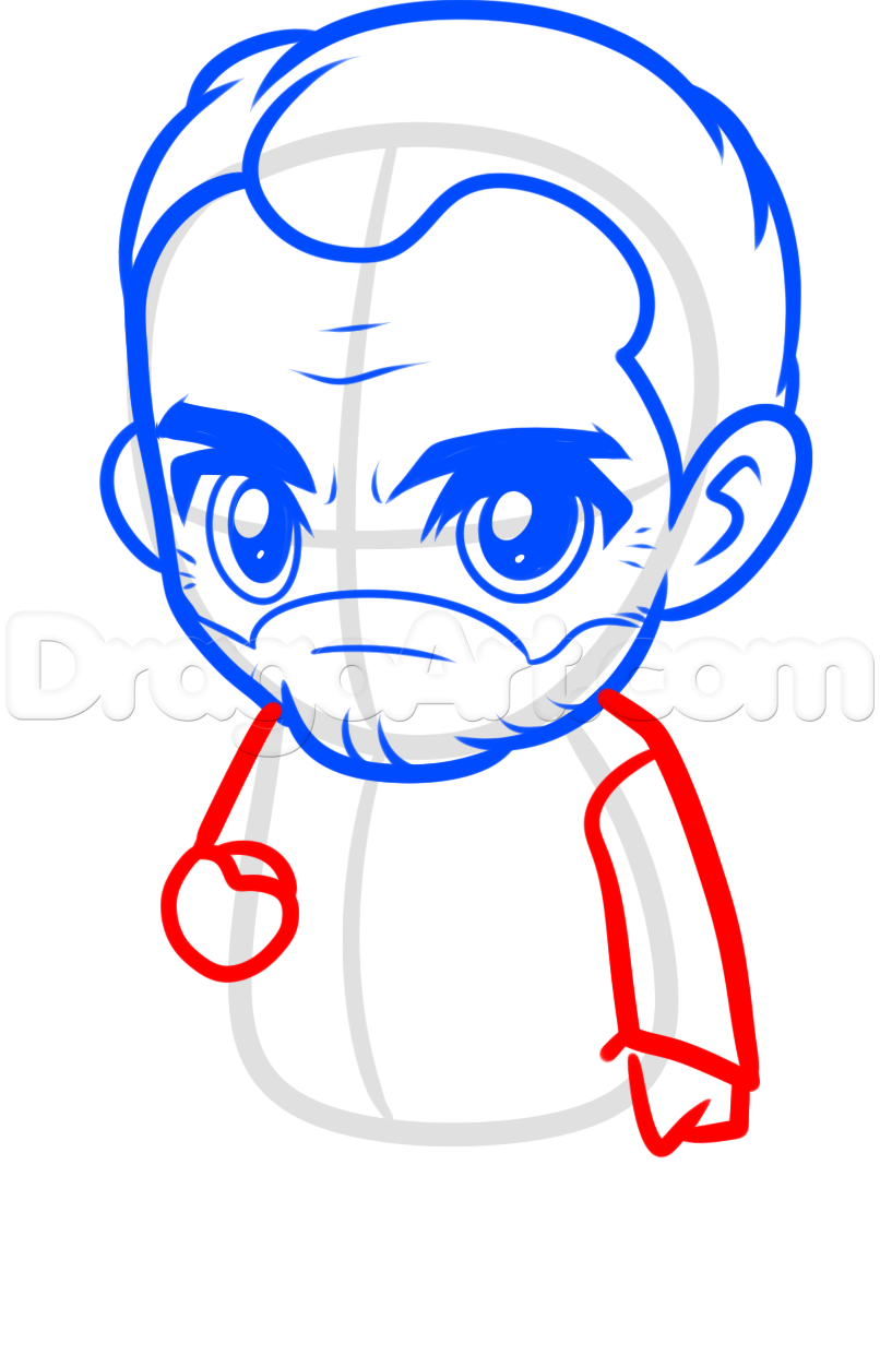 806x1252 Draw Sir Malcolm Murray From Penny Dreadful, Step