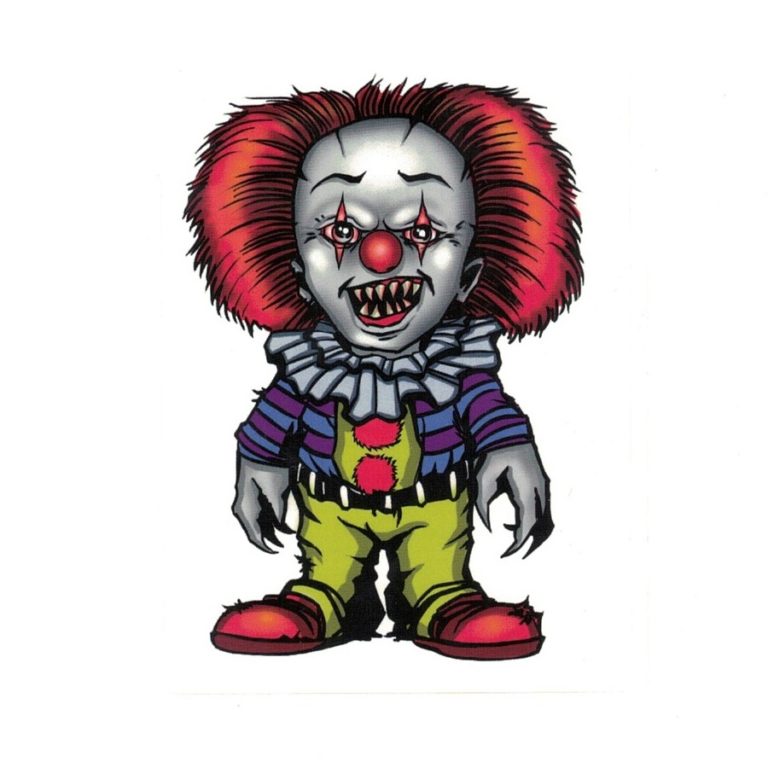768x768 Pennywise It Clown Laptop Decal Sticker Officially Licensed