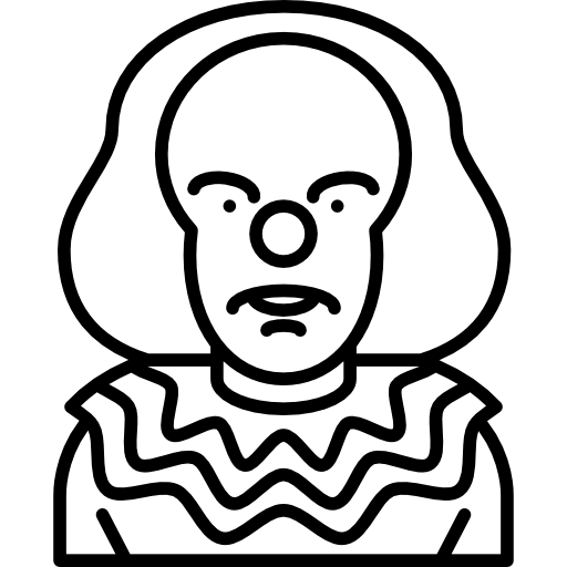 512x512 Pennywise The Clown Drawing Png Vector, Picture