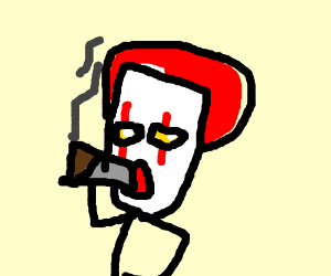 300x250 Pennywise The Clown Smoking A Blunt