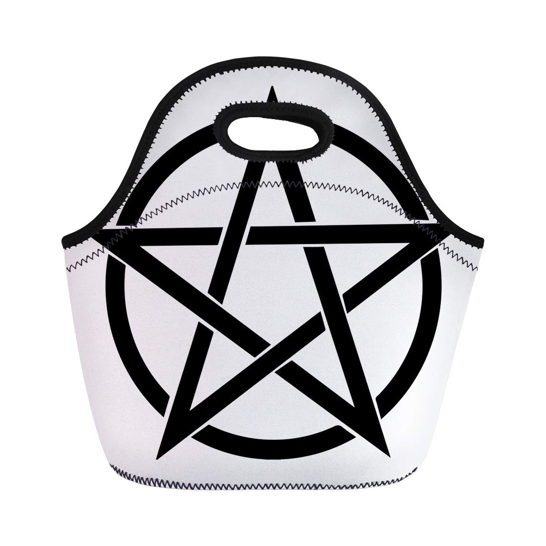 1100x1100 Semtomn Neoprene Lunch Tote Bag Devil Pentagram Black