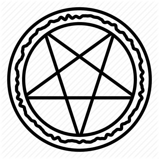 512x512 Beliefs, Inverted, Pentagram, Satanism Icon