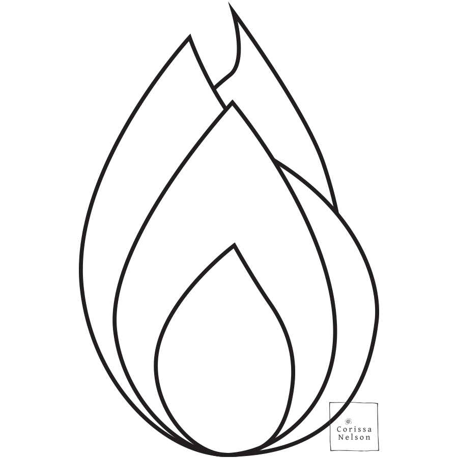 900x900 Flame Pentecost Worship Art Pack Corissa Nelson