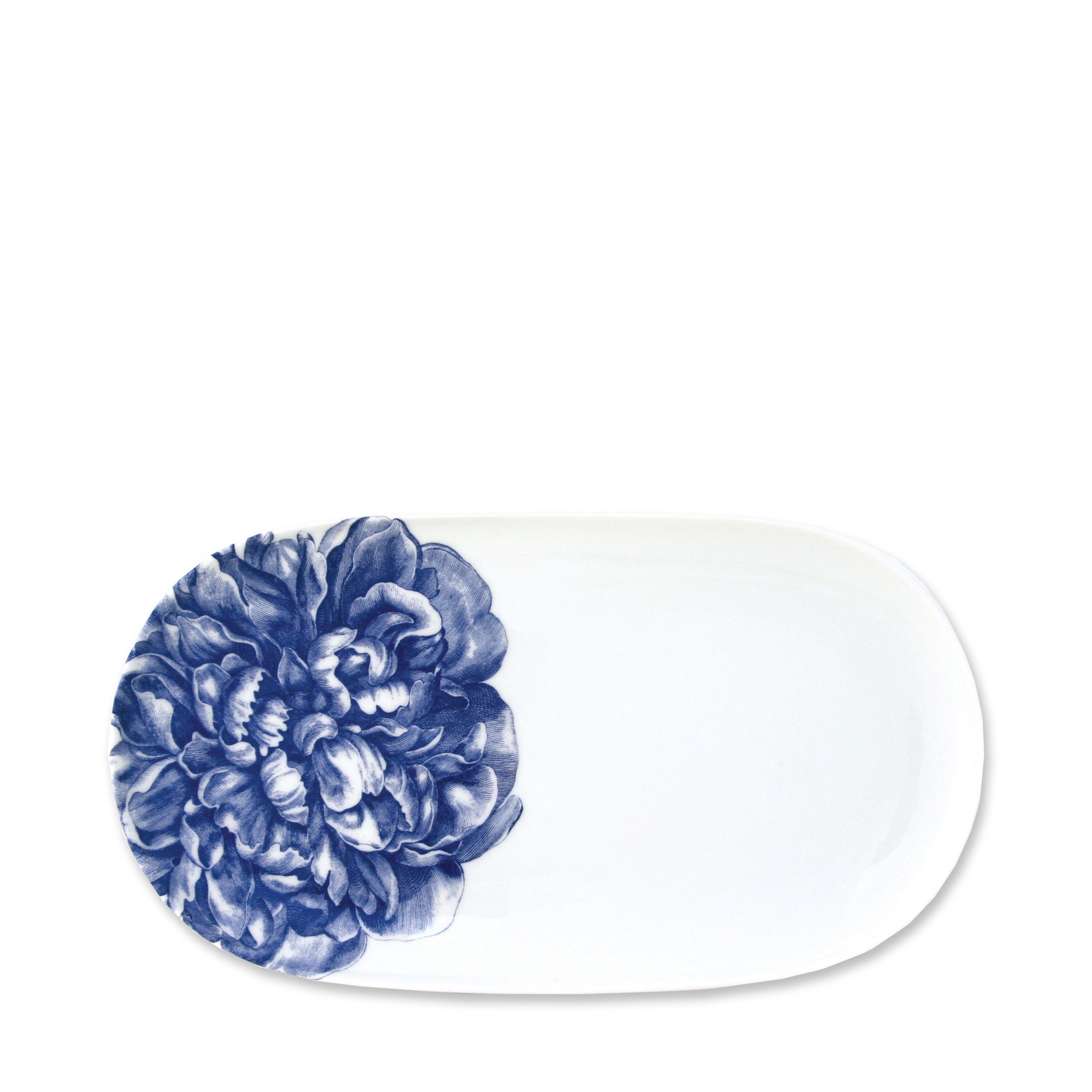2048x2048 Peony Blue Small Oval Platter