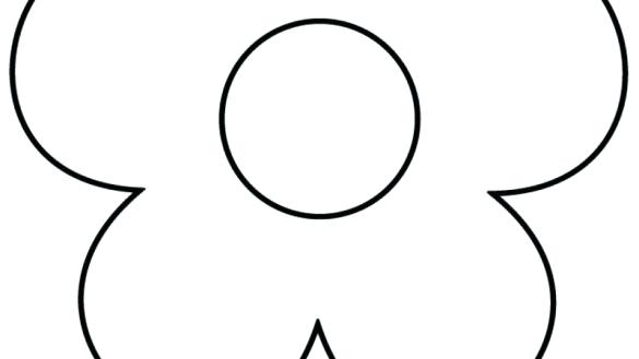 585x329 Flower Simple Drawing Hand Drawn Peony Flower One Single